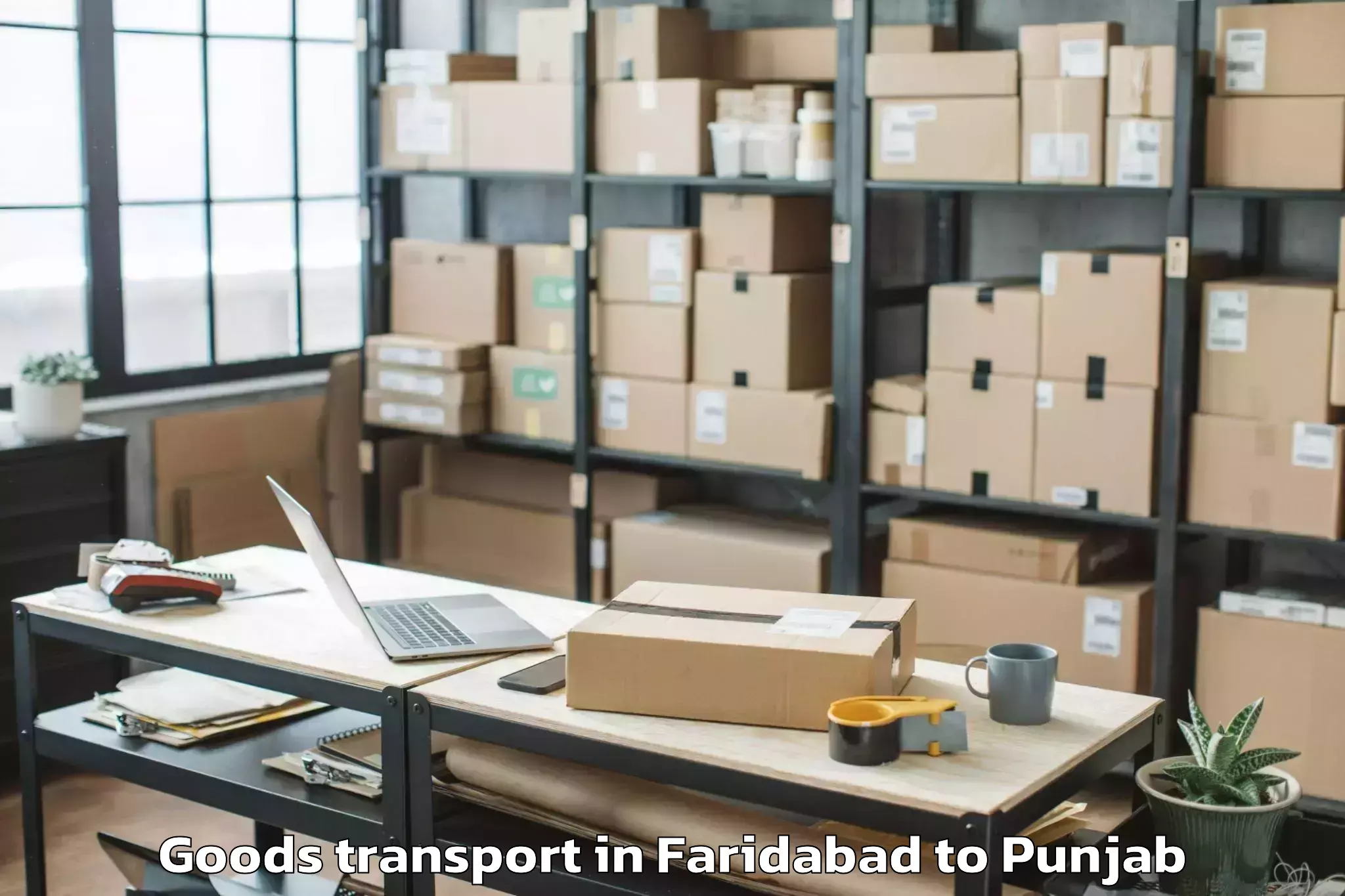 Leading Faridabad to Abohar Goods Transport Provider